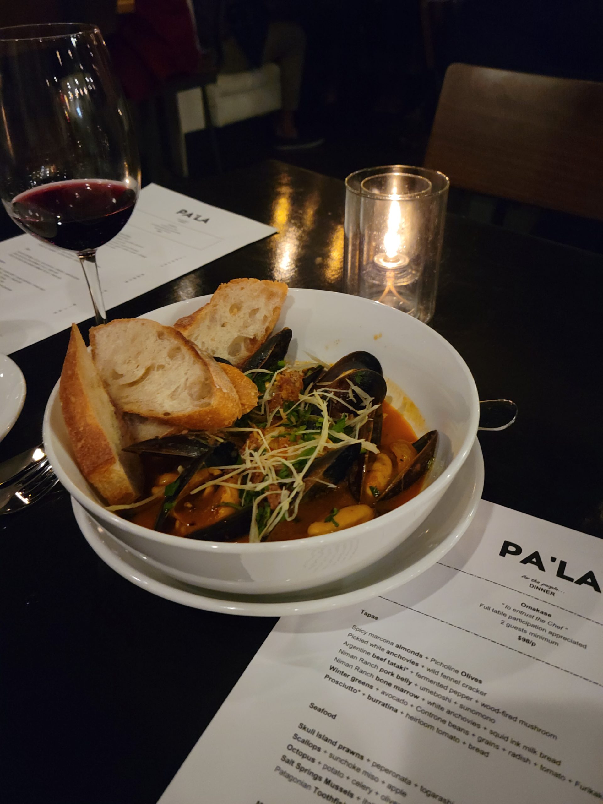 Bowl of mussels at Pa'La in downtown Phoenix