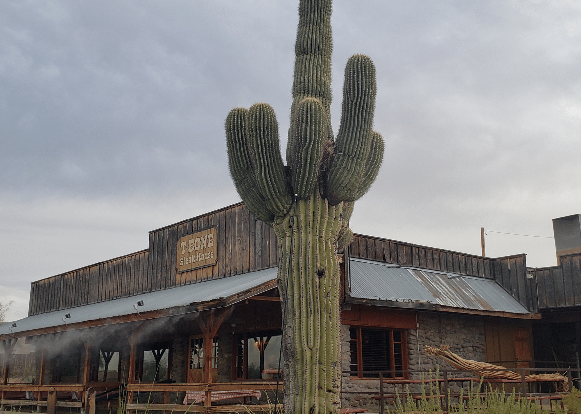 Rustic cowboy style steakhouse