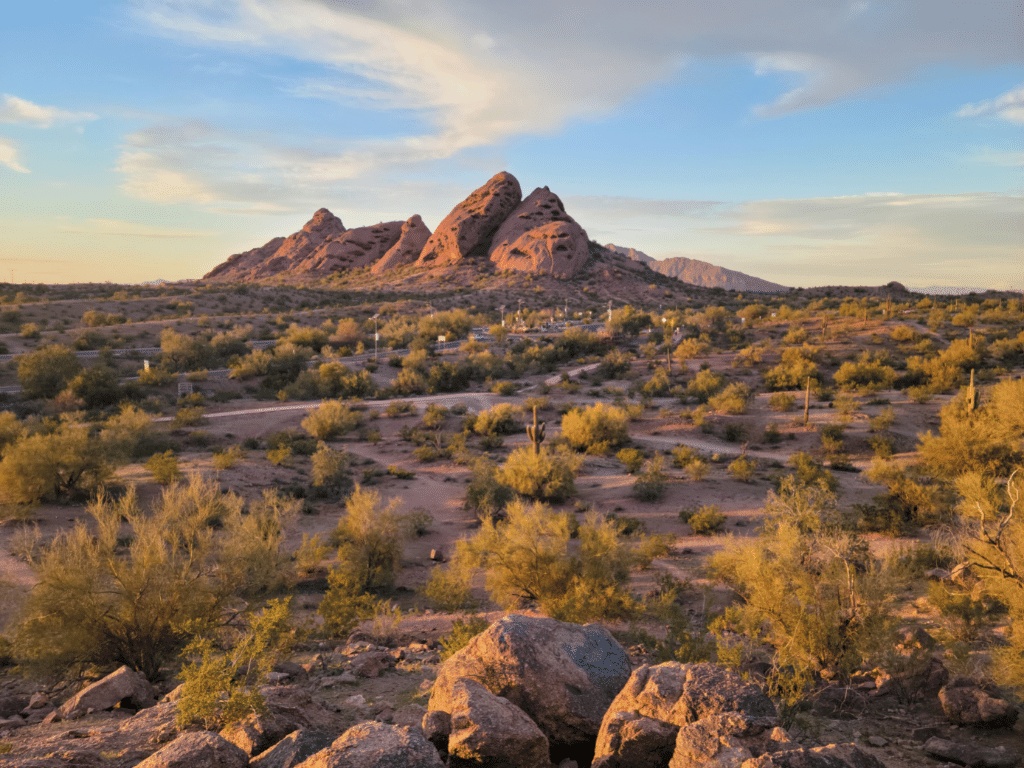 Hiking trails at Papago Park and the beautiful outdoors - a great reason to move to Phoenix