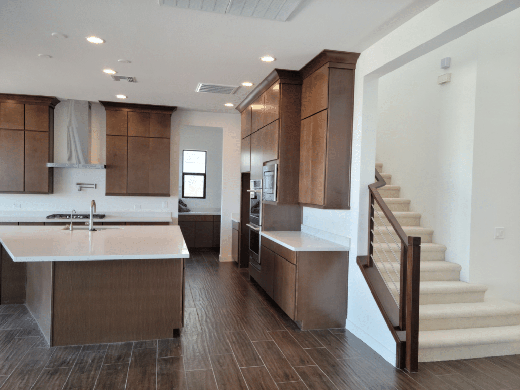 A finished kitchen 