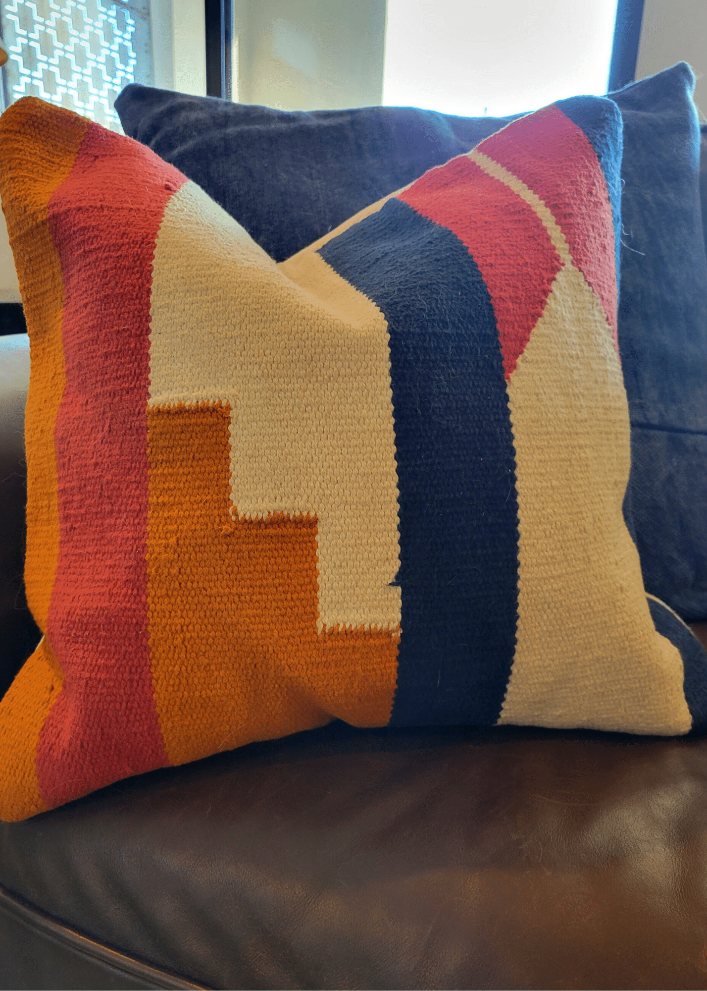 Accent pillow cover that served as inspiration for decorating