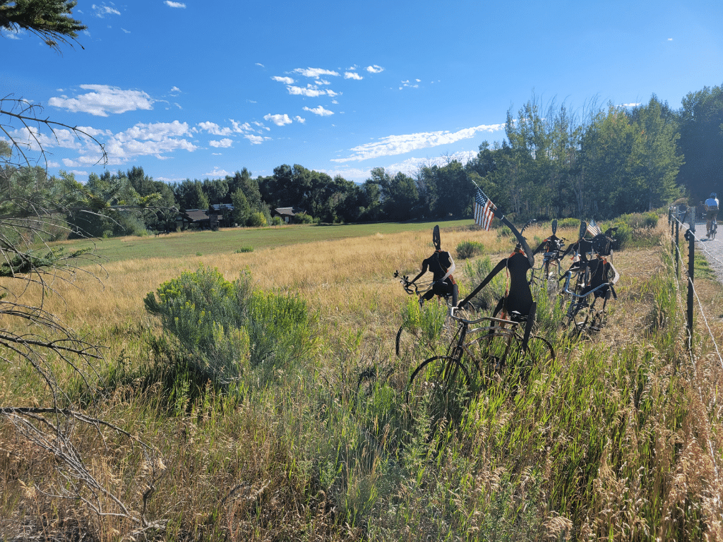 Sculpture on the McCleod Creek trail in Park City, Utah