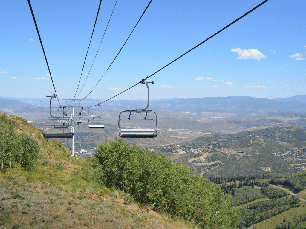 Chair lift at Park City